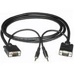 Cablestogo 2m Monitor Cable + 3.5mm Audio (81028)